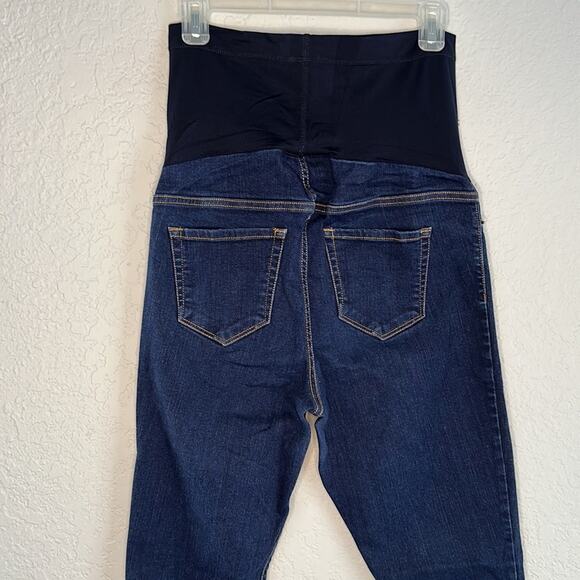 Liz Lange Maternity Blue Jeans Jeggings 14% Spandex Comfy Stretchy Small - Picture 3 of 6